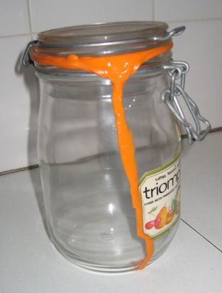 Salvador Dali-esque storage jar