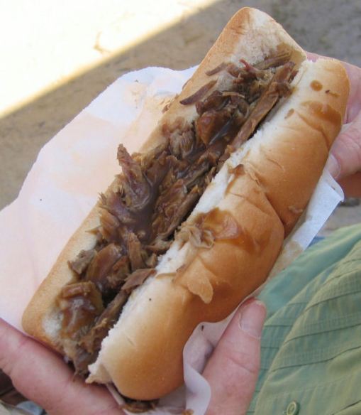 Roast lamb and gravy roll from The Lamb Van