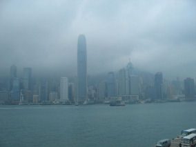Hong Kong in the rain