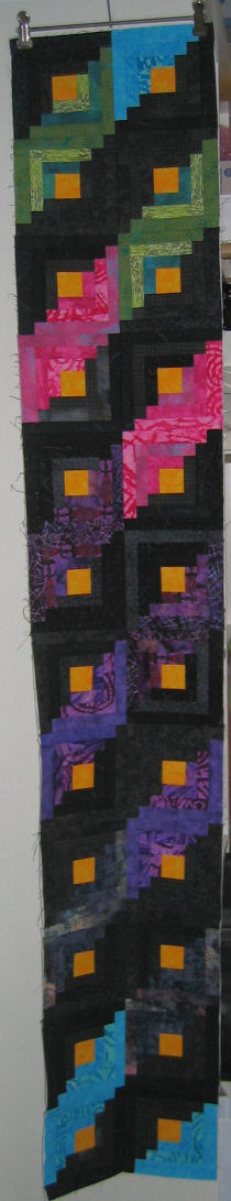 Two-block strip of 12 blocks