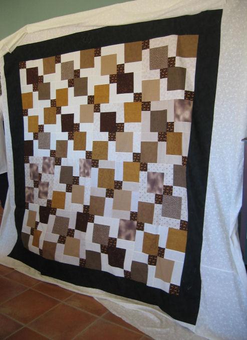 Back of quilt