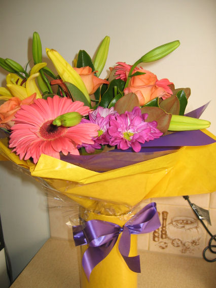 'Thank you' flowers from the Brisbane team