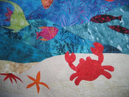 More appliqued marine creatures