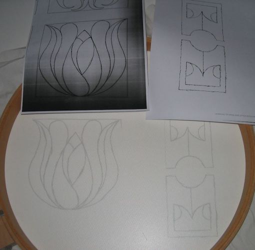 Photocopied designs and transfer onto tulle