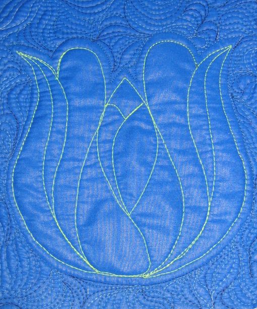 Design 2 stitched out with McTavishing as the external filler