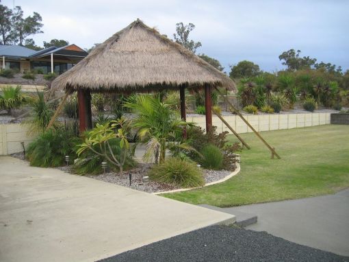 Bali hut temporarily secured