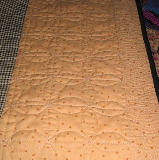 Quilt 2 - back, showing border