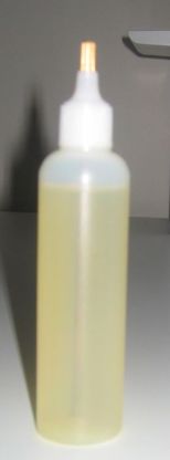 Oil bottle as stored