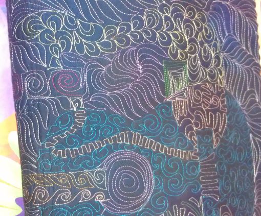 Back of one of Robbi's sample quilts