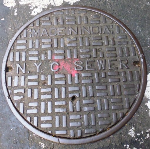 NYC is full of people from all over the world -- our Indian sewer is buried here