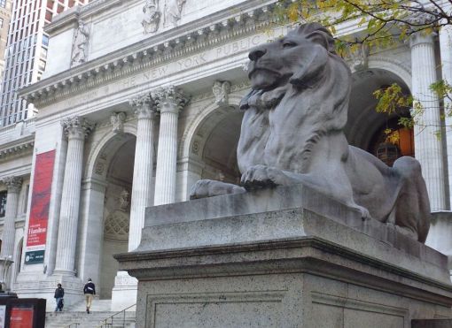 NY Public Library lion (either Patience or Fortitude)