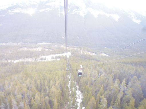 Looking back to the gondola base station