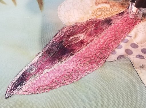 We started stitching the beak by the end of Day 1