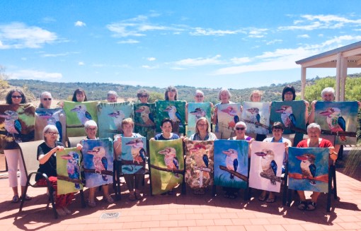 End of Day 4. A flock of kookaburras!